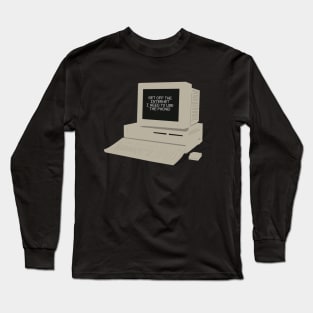 90s Desktop Computer dial up internet Long Sleeve T-Shirt